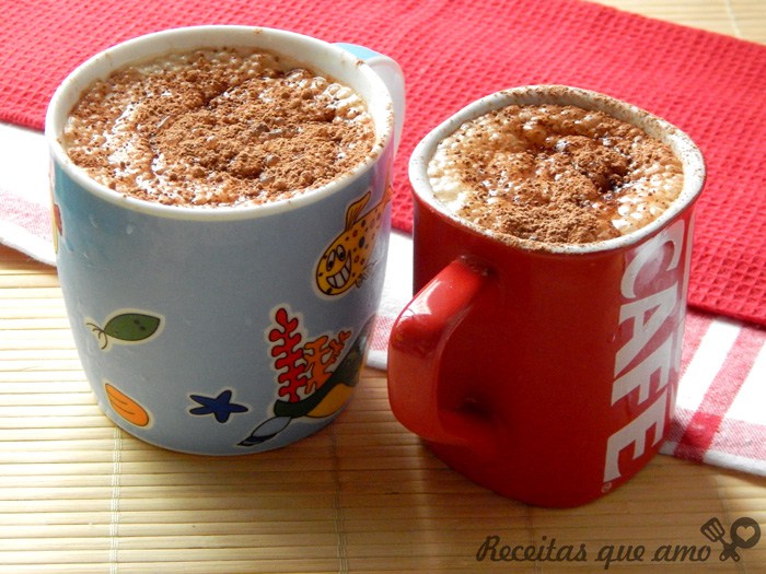 Café gelado com caramelo