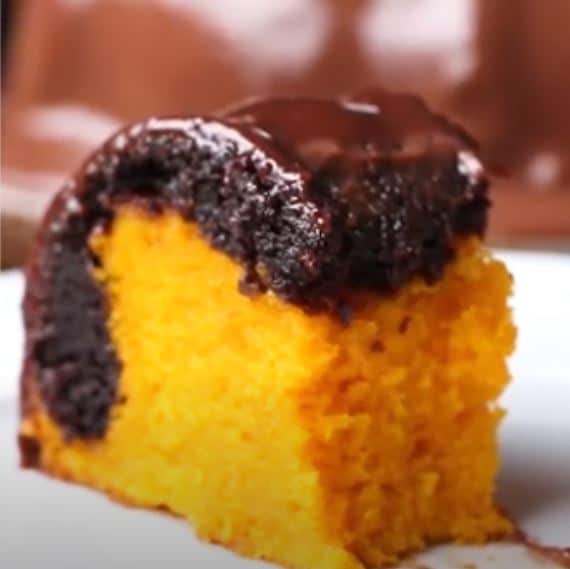 Bolo de Cenoura Brownie